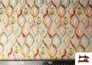 Comprar online Tela de Gobelino Tejido Estampado Multicolor