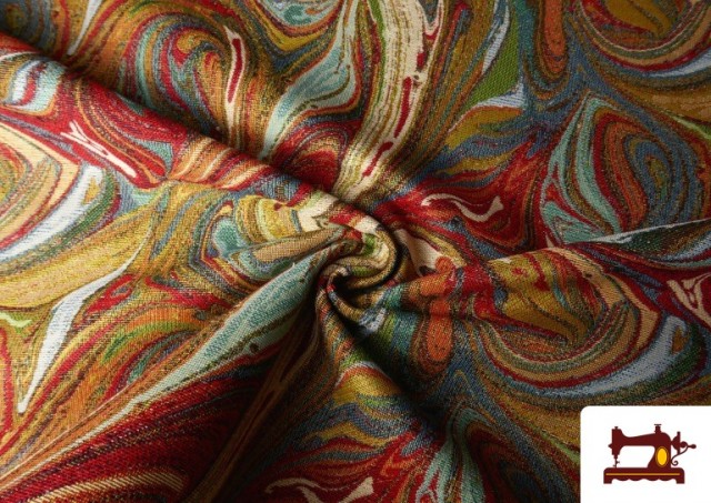 Venta online de Tela de Gobelino Tejido Estampado Aguas Multicolor