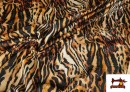 Venta online de Tela de Strecth Tigre Animal Print