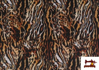 Venta de Tela de Stretch Tigre Animal Print