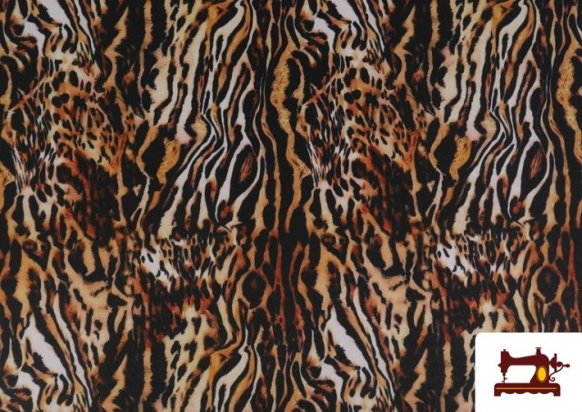 Venta de Tela de Stretch Tigre Animal Print