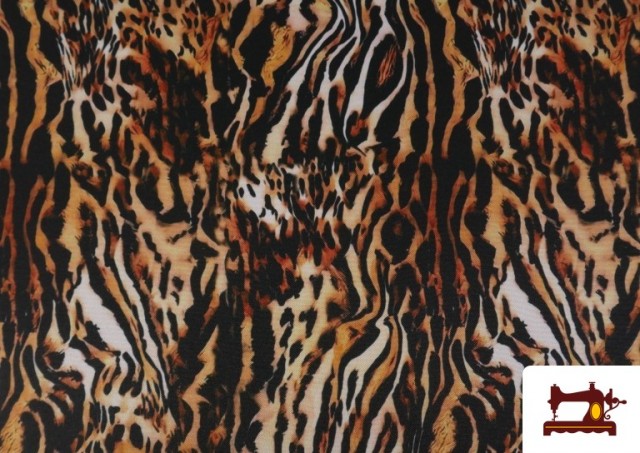 Comprar online Tela de Stretch Tigre Animal Print