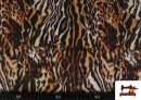 Venta online de Tela de Stretch Tigre Animal Print