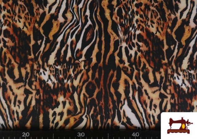 Venta online de Tela de Stretch Tigre Animal Print