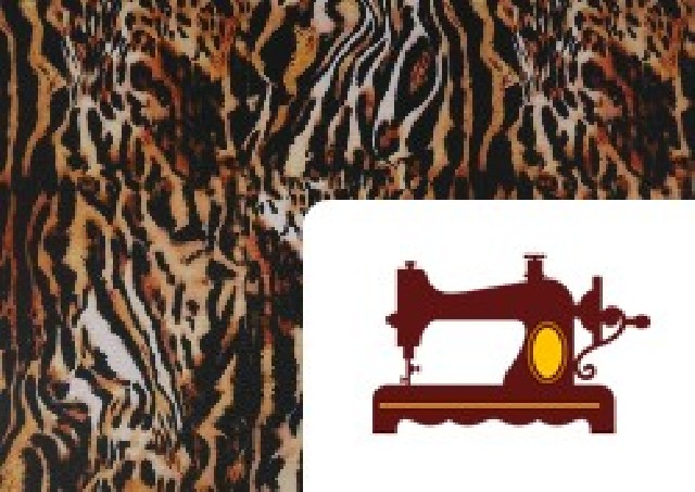 Tela de Stretch Tigre Animal Print