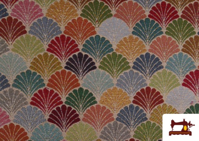 Venta de Tela de Gobelino Tejido Abanicos De Colores