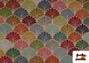 Venta online de Tela de Gobelino Tejido Abanicos De Colores