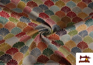 Tela de Gobelino Tejido Abanicos De Colores