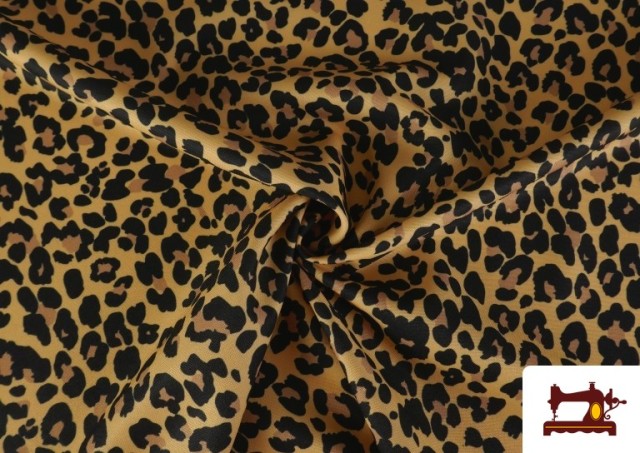 Venta online de Tela de Stretch Leopardo Animal Print
