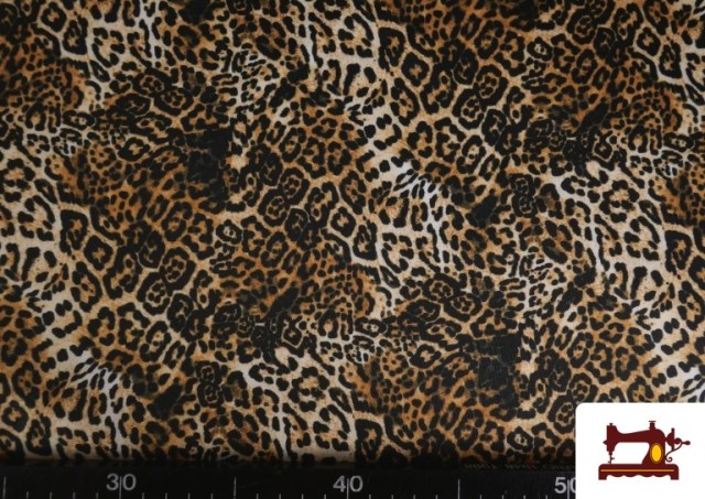 Comprar online Tela de Punto de Licra Estampado Leopardo Animal Print