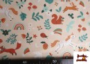 Comprar online Tela de Algodón de Unicornios y Animales Infantil