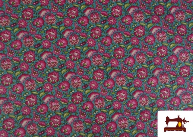 Comprar Tela de Algodón Floral Clásico color Rosa