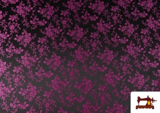 Comprar Tela de Jacquard Floral Para Vestuarios Regionales color Rosa