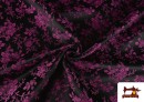 Venta online de Tela de Jacquard Floral Para Vestuarios Regionales color Rosa