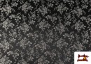 Comprar online Tela de Jacquard Floral Para Vestuarios Regionales color Plata