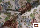 Venta online de Tela de Gobelino Tejido Estampado Romántico Floral