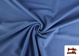 Comprar Tela de Punto Estampado Tejano color Azul