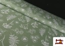 Tela de Algodón Estampado Botánico