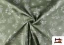 Venta online de Tela de Algodón Estampado Botánico