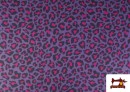 Comprar Tela de Algodón Estampado Leopardo de Colores color Lila