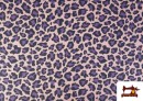 Comprar online Tela de Algodón Estampado Leopardo de Colores color Rosa pálido