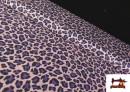 Venta online de Tela de Algodón Estampado Leopardo de Colores color Rosa pálido