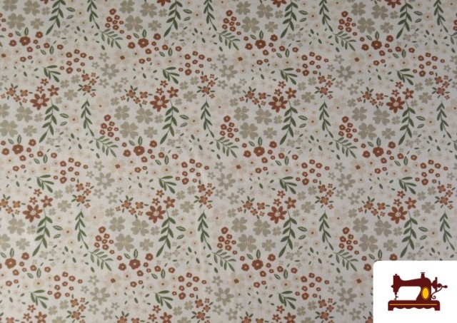 Comprar Tela de Algodón Estampado Floral Clásico Suave
