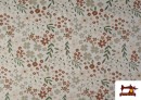 Venta de Tela de Algodón Estampado Floral Clásico Suave