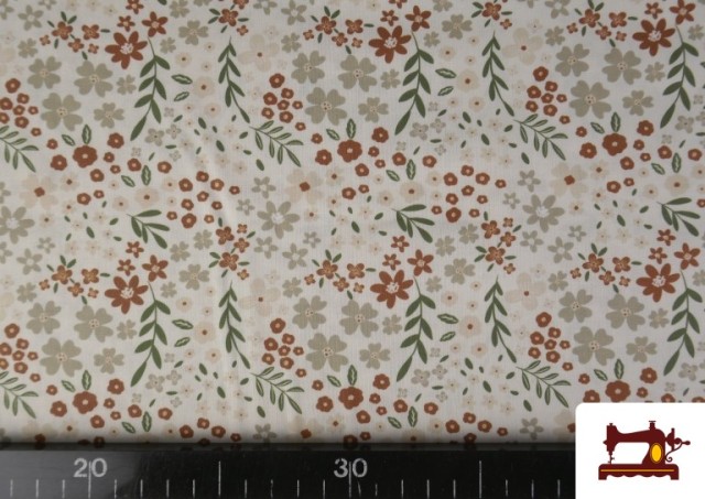 Comprar online Tela de Algodón Estampado Floral Clásico Suave