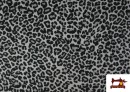 Venta de Tela de Sudadera French Terry Estampado Leopardo color Gris