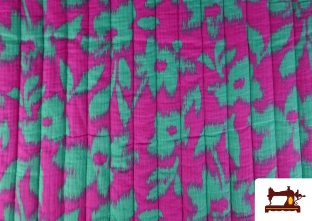 Venta de Tela de Muselina de Algodón Acolchada Reversible