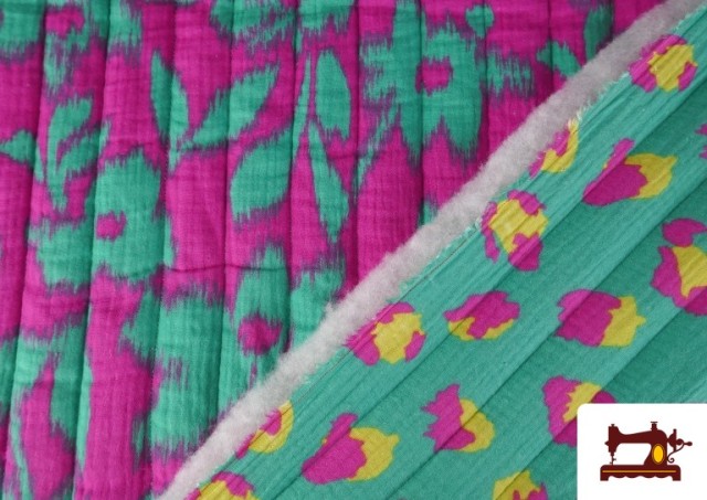 Comprar online Tela de Muselina de Algodón Acolchada Reversible