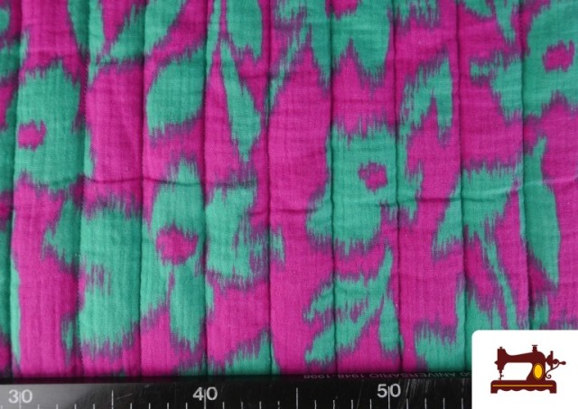 Venta online de Tela de Muselina de Algodón Acolchada Reversible