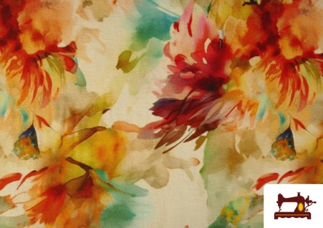 Venta de Tela de Punto de Viscosa Floral De Colores