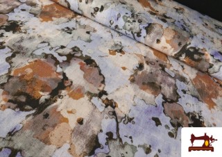 Tela de Lino Viscosa Estampado Envejecido