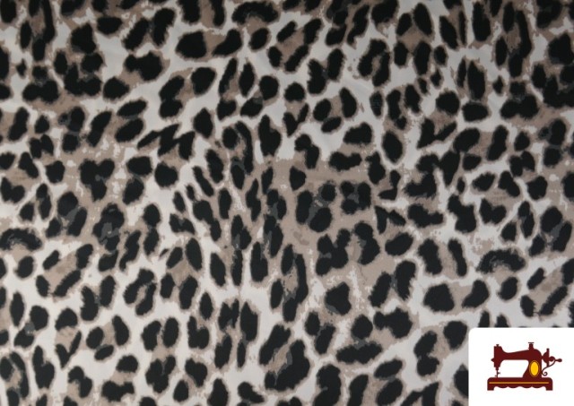Comprar Tela Crep Satén Estampado Leopardo