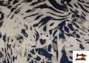 Venta de Tela Crep Satén Estampado Animal