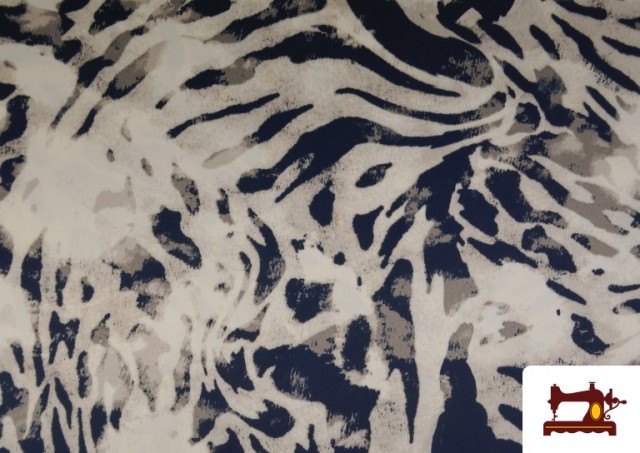 Venta de Tela Crep Satén Estampado Animal