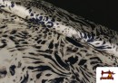 Tela Crep Satén Estampado Animal