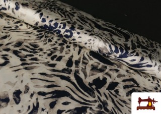 Tela Crep Satén Estampado Animal