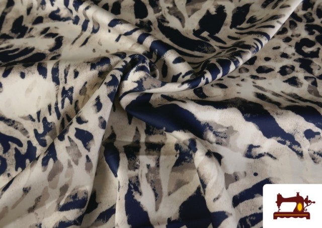 Tela Crep Satén Estampado Animal