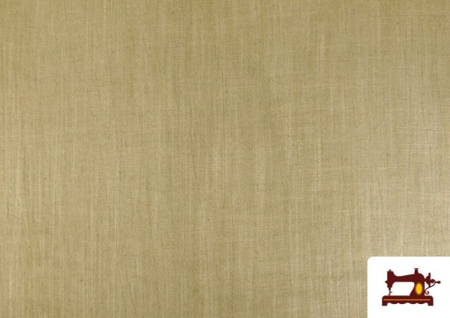 Comprar online Tela de Lino Viscosa Lavado a la Piedra 137cm color Beige