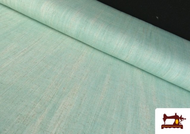 Tela de Lino Viscosa Lavado a la Piedra 137cm color Verde mint