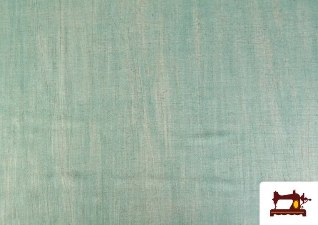 Venta online de Tela de Lino Viscosa Lavado a la Piedra 137cm color Verde mint