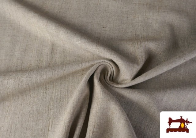 Comprar online Tela de Lino Viscosa Lavado a la Piedra 137cm color Arena