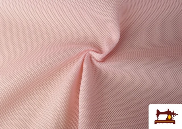 Tela de Malla 3D Mesh para Mochilas Bolsos y Decoración color Rosa pálido