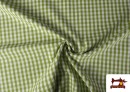 Tela de Cuadros Vichy de 100% Algodón color Caqui
