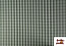 Venta online de Tela de Cuadros Vichy de 100% Algodón color Verde botella