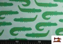 Comprar online Tela de Algodón Estampado Cocodrilos