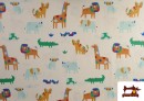 Comprar Tela de Algodón Estampado Animales divertidos Multicolor